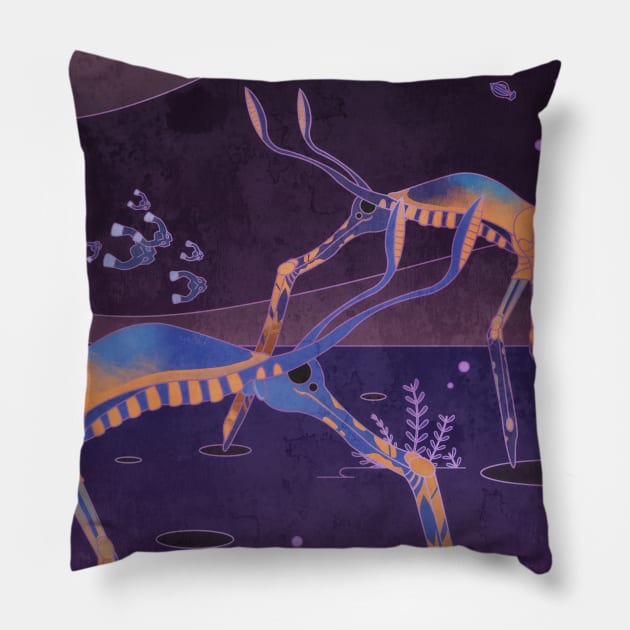 Sea Treader Leviathan Throw Pillow