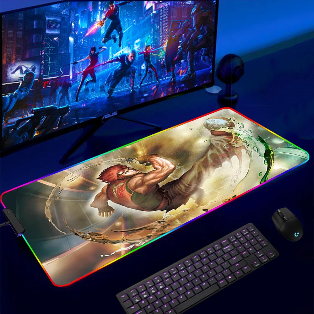 Mouse Pad Gamer Tekken 7 Jin Kazama RGB Gaming Mousepad Soft High Density Rubber Foam Mouse 3 - Tekken Merch