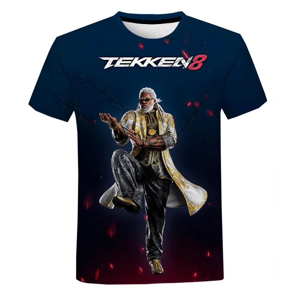 New Game Tekken 8 Men 3D Printed T shirt Women Fashion Casual Streetwear T Shirt Boys 8 - Tekken Merch