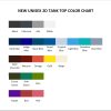 tank top color chart - Tekken Merch